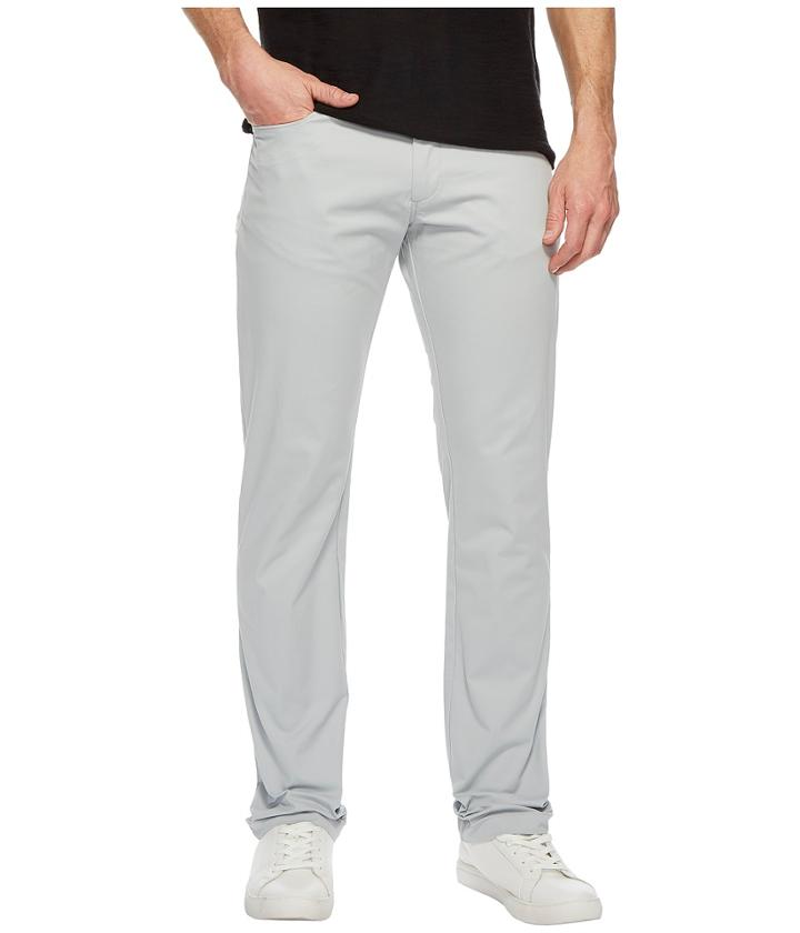 Calvin Klein - Slim Fit Four-pocket Stretch Sateen Pants