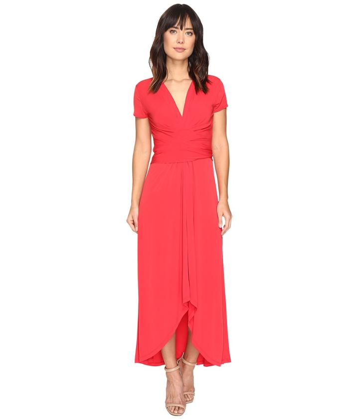 Michael Michael Kors - Short Sleeve Maxi Wrap Dress