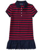 Polo Ralph Lauren Kids - Eyelet Hem Mesh Polo Dress