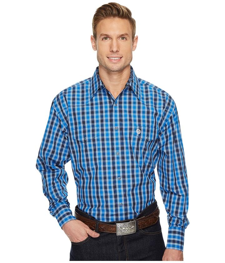 Wrangler - Long Sleeve George Strait Snap Plaid
