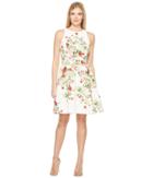 Tahari By Asl - Faille Floral Fit Flare Dress