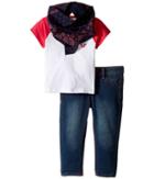 True Religion Kids - Branded Raglan T-shirt Three-piece Set
