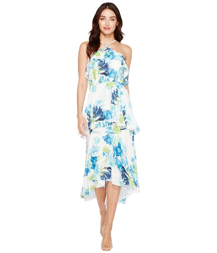 Cece - Whisper Blooms Tiered Ruffle Maxi Dress