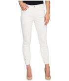 Nydj - Alina Ankle W/ Eyelet Embroidery In Optic White
