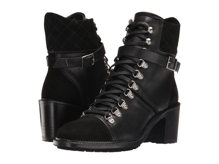 The Kooples - Steffy Boots In A Smooth Leather And Calfskin Suede Mix