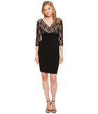Adrianna Papell - L/s Lace Band Dress