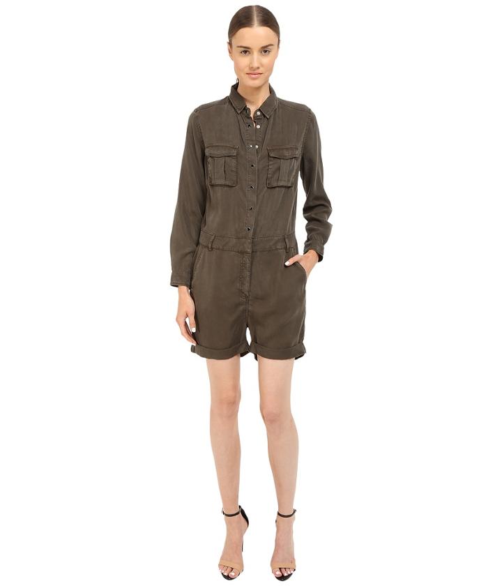 The Kooples - Combinaison Short En Tencel Type Militaire