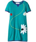 Sonia Rykiel Kids - Short Sleeve Dress W/ Flower Design On Front