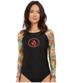 Volcom - Faded Flowers Long Sleeve Rashguard