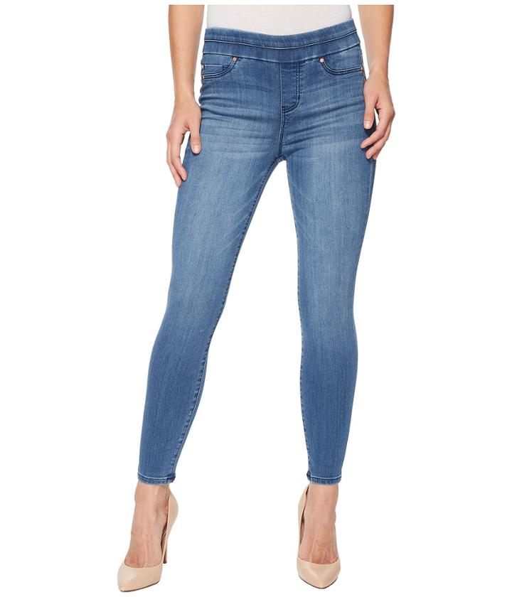Liverpool - Zoe Ankle Pull-on Leggings In Silky Soft Denim In Baxter