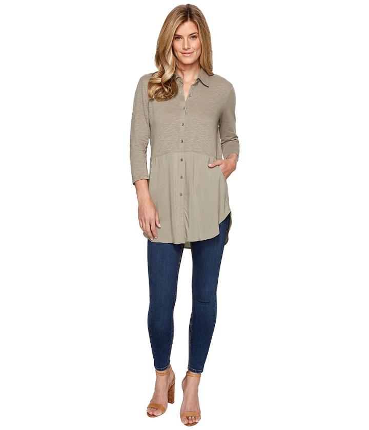 Tribal - 3/4 Sleeve Tunic W/ Pockets