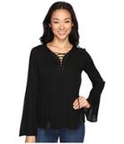 Brigitte Bailey - Rebeka Tie-front Bell Sleeve Top