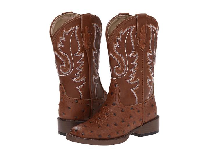 Roper Kids - Faux Leather Ostrich Print