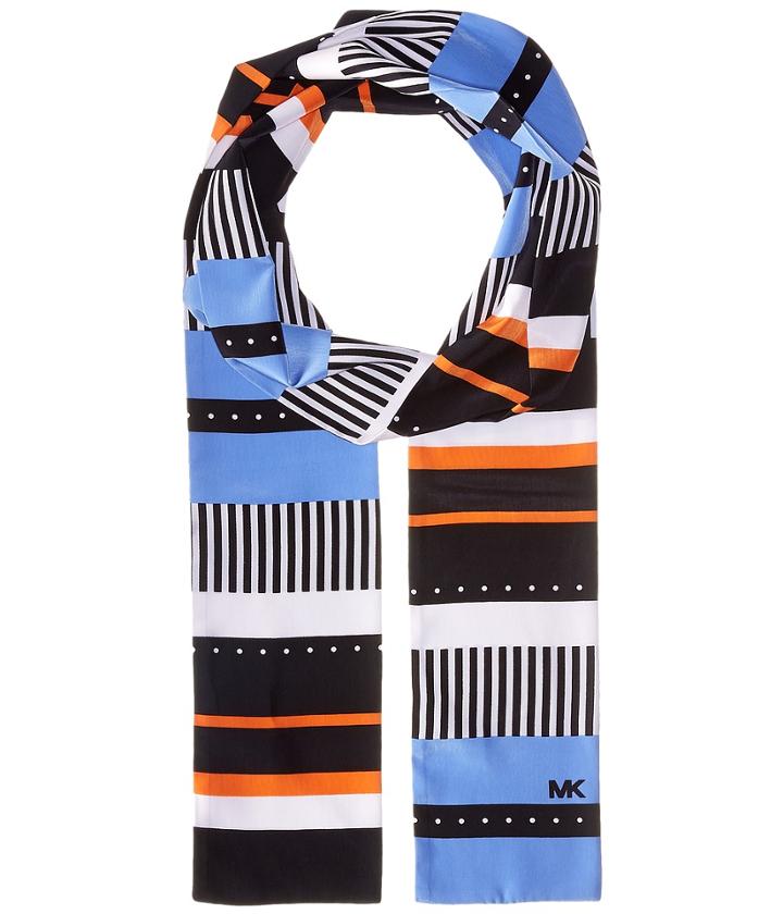 Michael Michael Kors - Stable Stripe Menage Dot Long Skinny Scarf