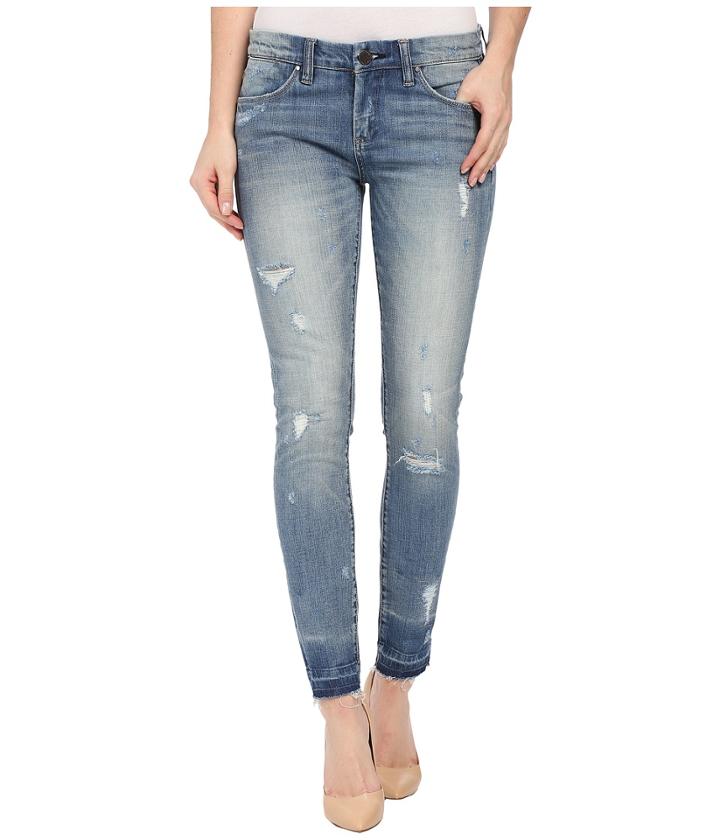Blank Nyc - Released Hem Crop Skinny In Bump And Run