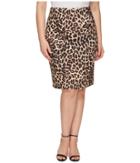 Vince Camuto Specialty Size - Plus Size Back Zip Exotic Animal Pencil Skirt