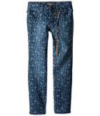 Lucky Brand Kids - Printed Zoe Jeans In Dark Indigo