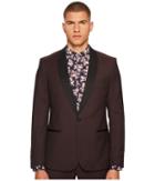 The Kooples - Tuxedo Jacket In Striped Fabric With A Black Collar