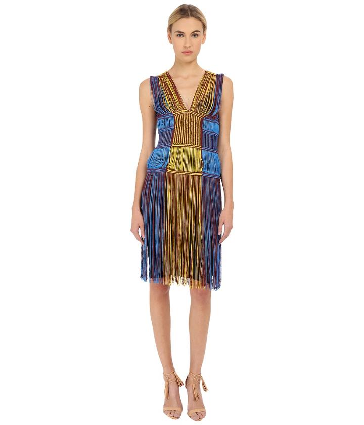 M Missoni - Fringe V-neck Dress