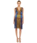 M Missoni - Fringe V-neck Dress