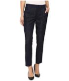 Level 99 - Taylor Classic Straight Leg Trousers In Twilight