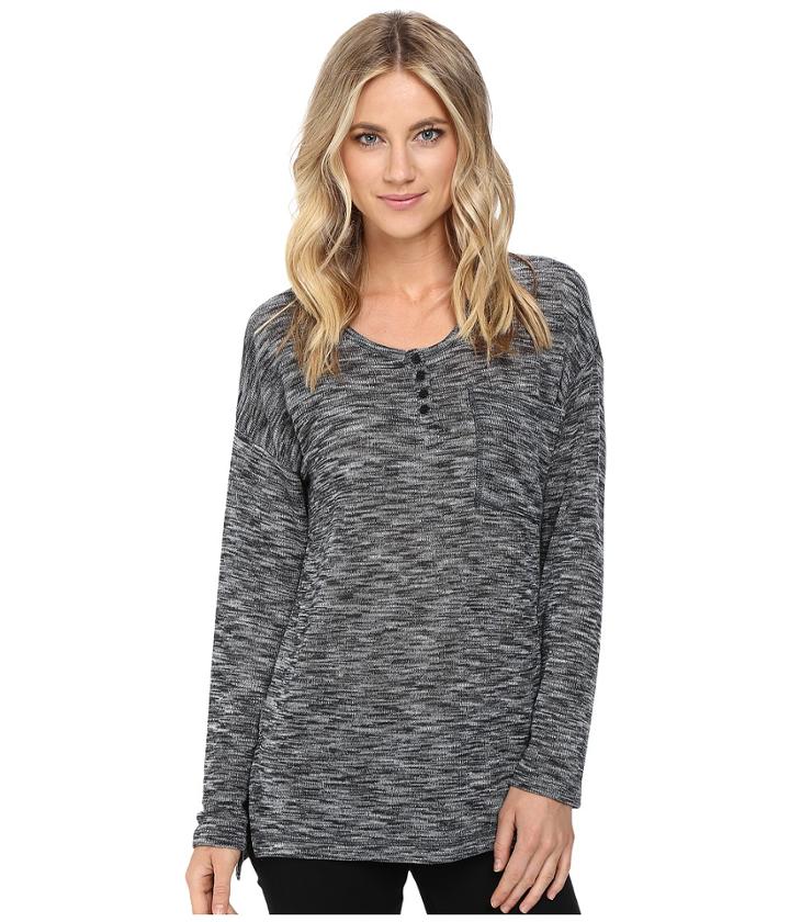 Brigitte Bailey - Heathered Long Sleeve Top