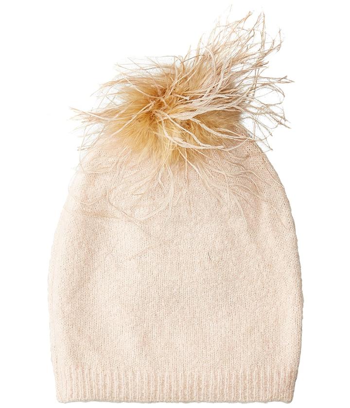 Echo Design - Feather Pom Hat