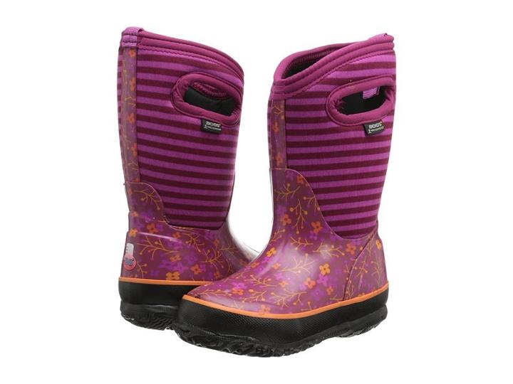 Bogs Kids Classic Flower Stripe