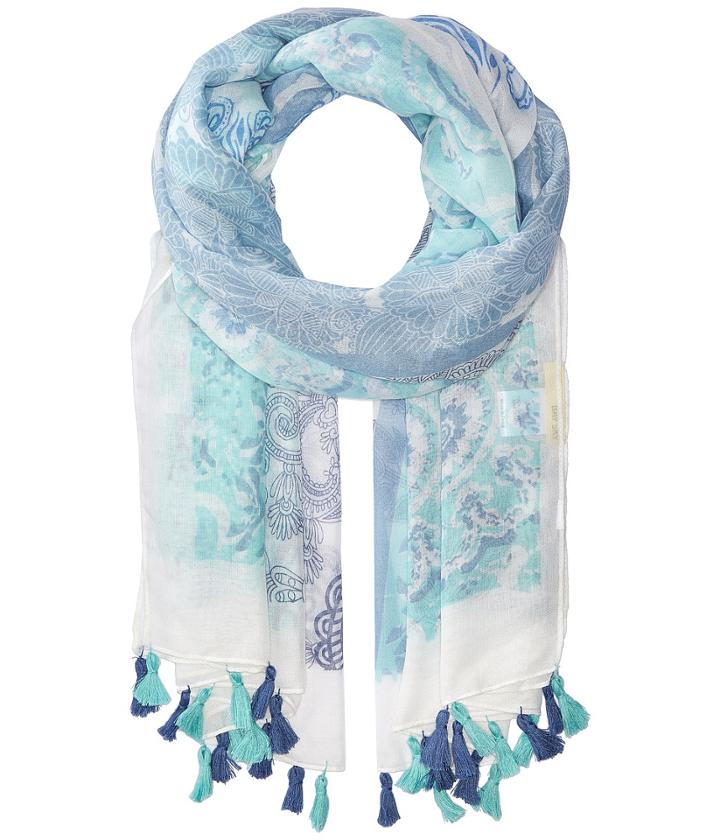 San Diego Hat Company - Bss1723 Woven Blue All Over Print With Tassels
