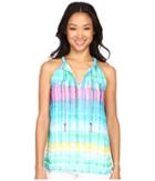 Calvin Klein - Printed Top W/ Chain At Neck