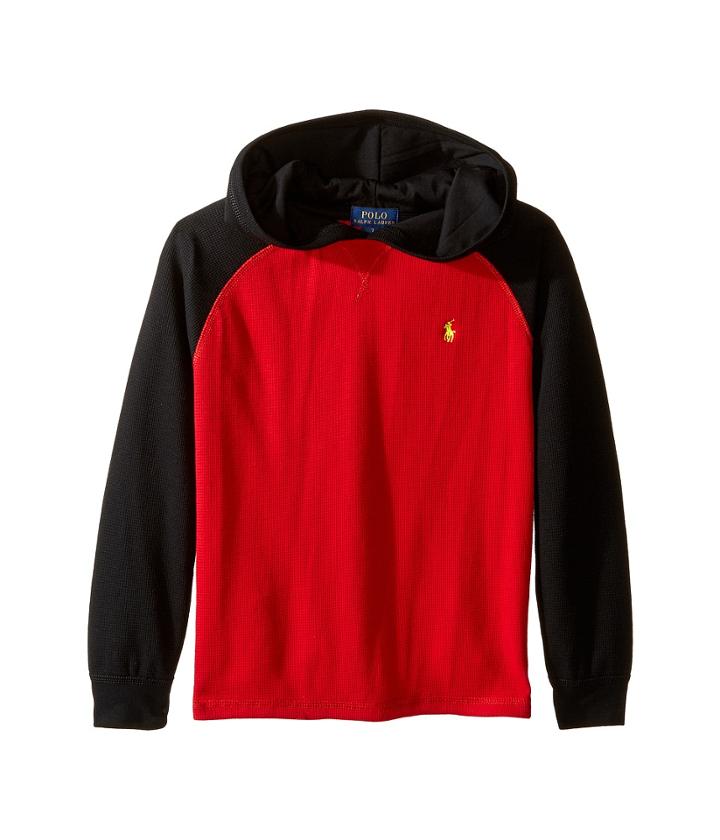 Polo Ralph Lauren Kids - Waffle Long Sleeve Hooded Pullover