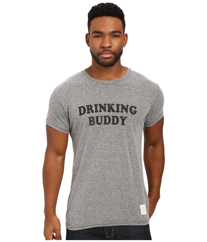 The Original Retro Brand - Drinking Buddy Short Sleeve Tri-blend Tee