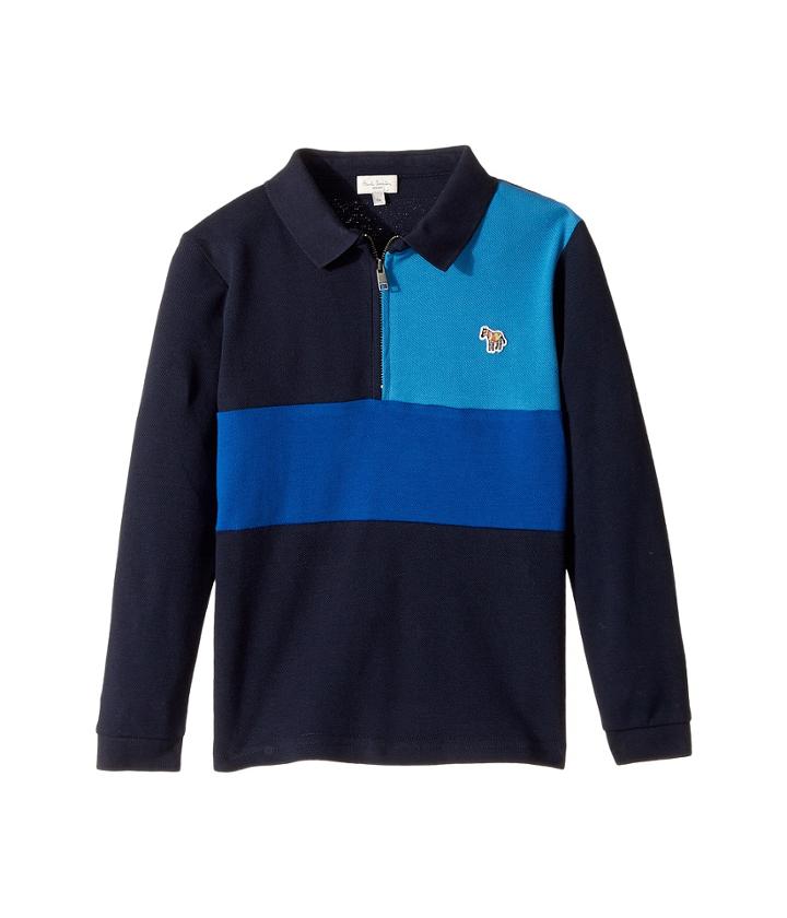 Paul Smith Junior - Color Blocked Zip Polo