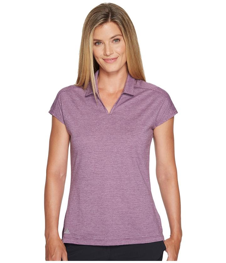 Adidas Golf - Tonal Stripe Cap Sleeve Polo