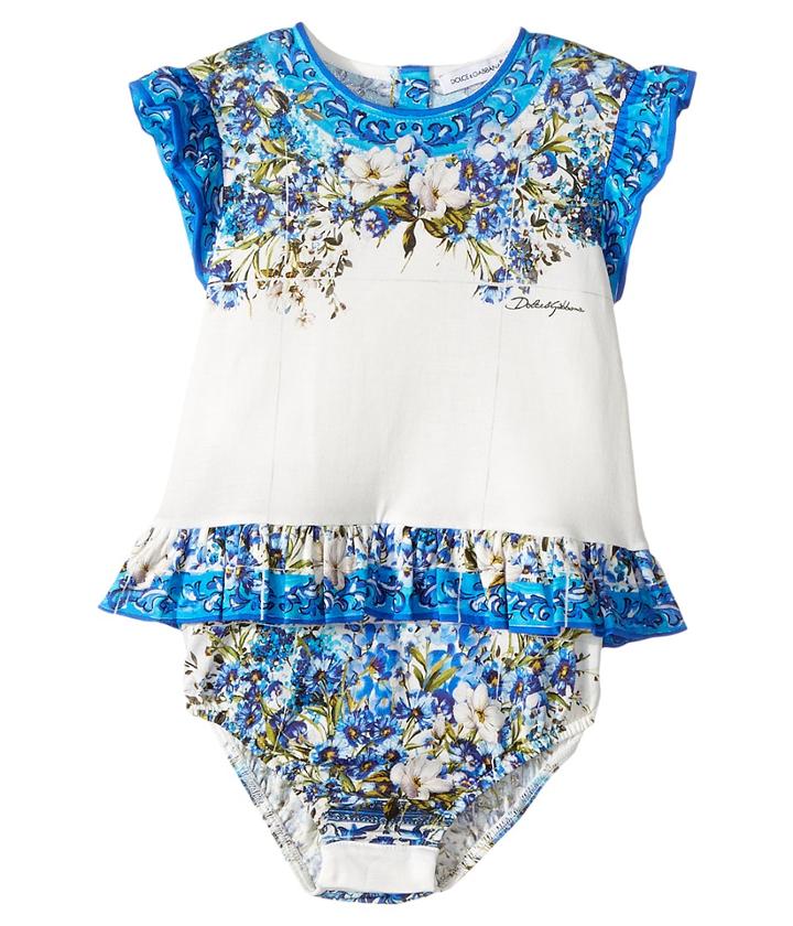 Dolce &amp; Gabbana Kids - Floral Vase Body One-piece