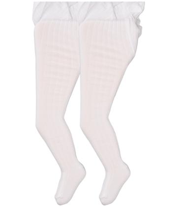Jefferies Socks - Cotton Rib Tights 2-pack