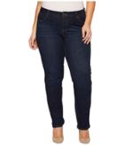 Liverpool - Plus Size Remy Hugger Straight With Shaping And Slimming Four-way Stretch Denim In Corvus Dark