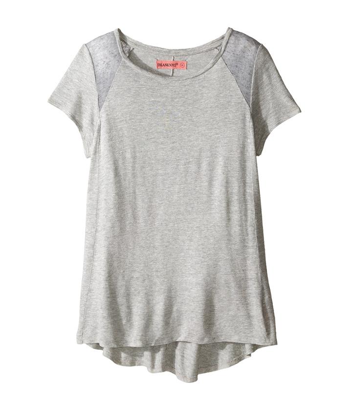 Blank Nyc Kids - T-shirt In Renegade Grey