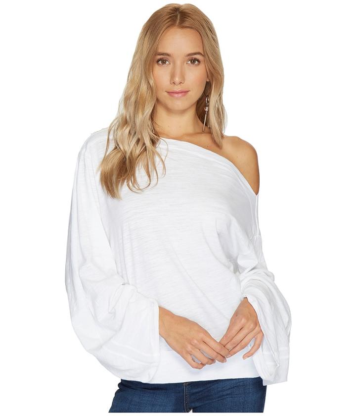 Heather - Mimi Cotton Slub Slouchy Sleeve Top