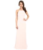 Badgley Mischka - Pleated Strap Gown