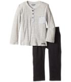 Hudson Kids - Two-piece Striped Jersey Top Stretch Twill Pants