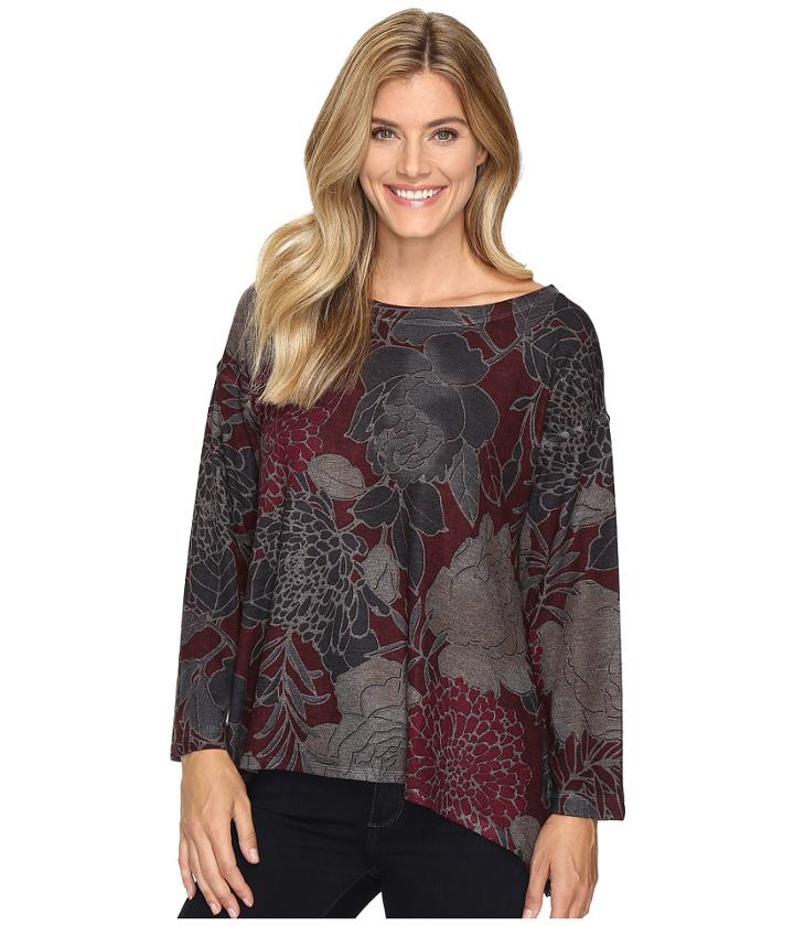 Nally &amp; Millie - Floral Print Sweater Top