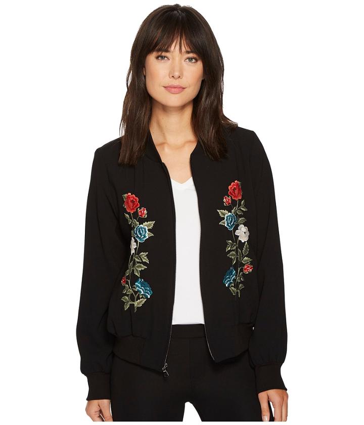 Karen Kane - Embroidered Bomber Jacket