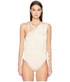 Derek Lam 10 Crosby - Asymmetric Ruched Tie Maillot