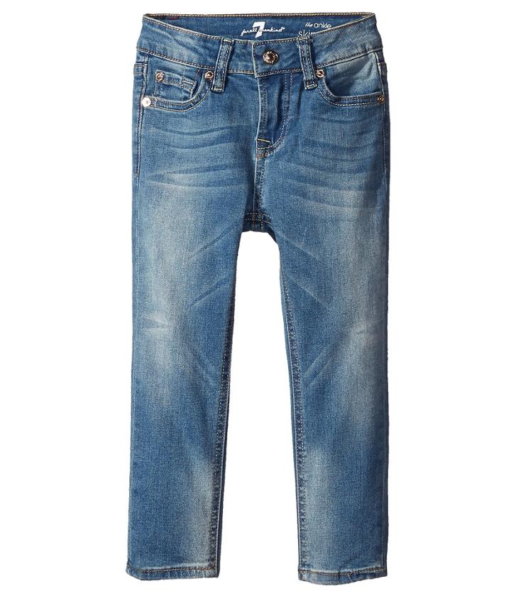 7 For All Mankind Kids - The Ankle Skinny Five-pocket Jeans In Sloan Heritage Medium