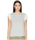Rebecca Taylor - Sleeveless Samira Embroidery Jersey Top