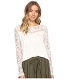 Jack By Bb Dakota - Carya Top With Lace Trim