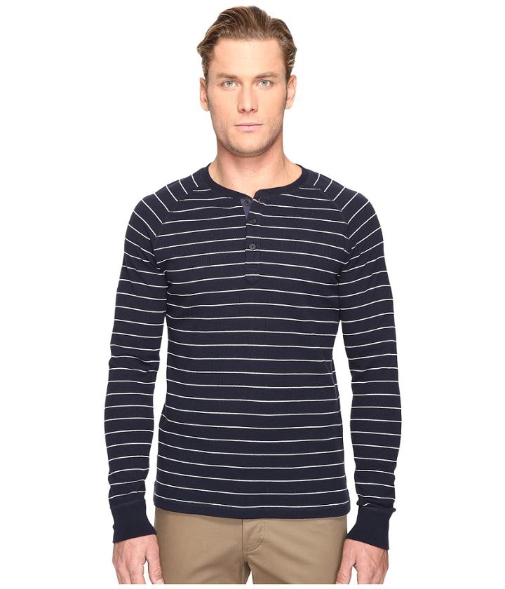 Jack Spade - Caine Striped Waffle Henley