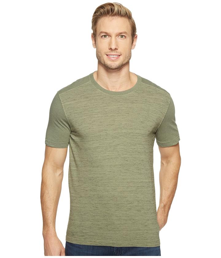 Agave Denim - Chuck Short Sleeve Crew Neck Blocked Marble Stripe