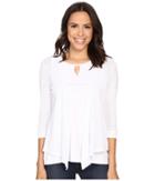 Mod-o-doc - Cotton Mesh 3/4 Sleeve Cardigan